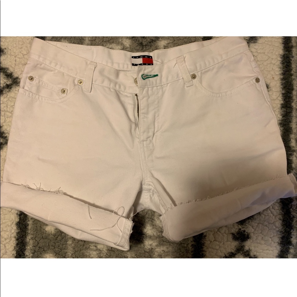 Vintage Tommy Hilfiger white jean shorts NWT